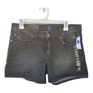 Gap Black Denim Shorts Size 10 / 30 NWT